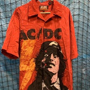 2004 AC/DC Button up Rockware Short Sleeve Shirt